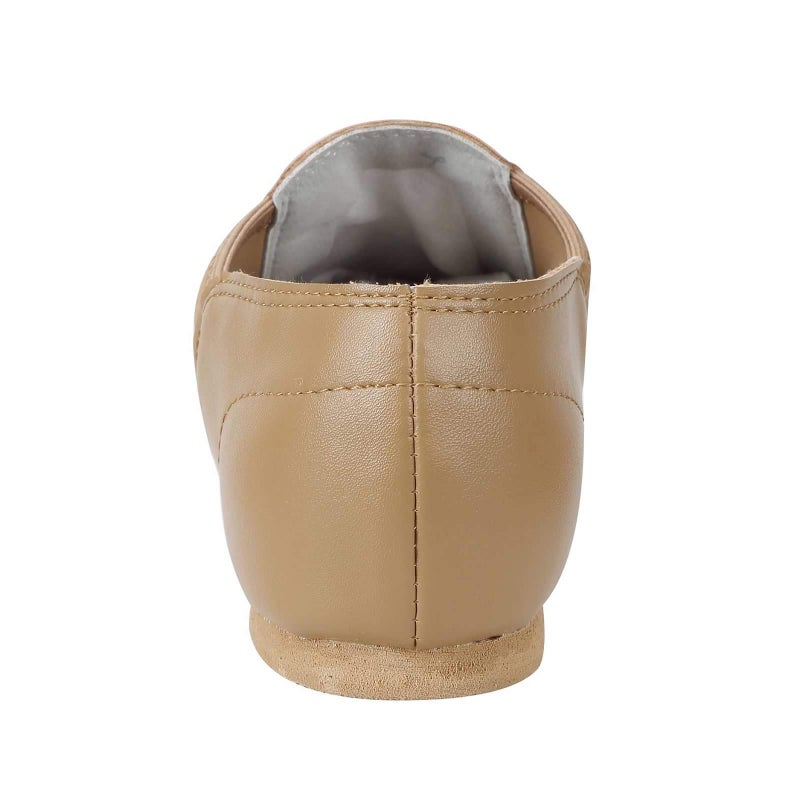 Linodes PU Leather Jazz Shoe Slip On Dance Shoes for Girls and Boys (Toddler/Little Kid/Big Kid)-brown-3M-Little Kid - Image 4